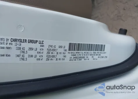 2011 Chrysler Town & Country Limited из США, поврежденный, VIN 2A4RR6DGXBR609803